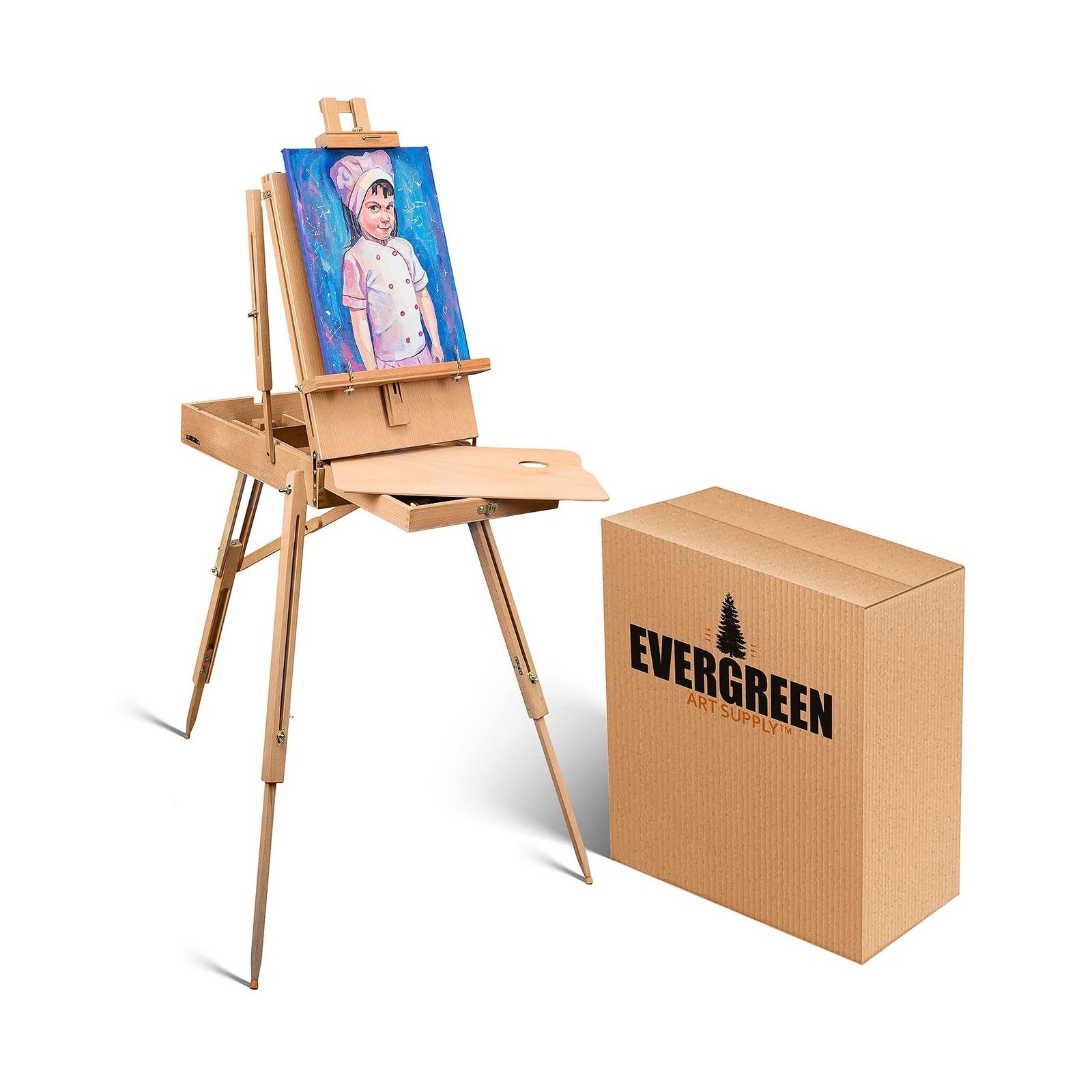 Portable Art Easel for Painting and Drawing - Professional Studio Quality, Ad...
