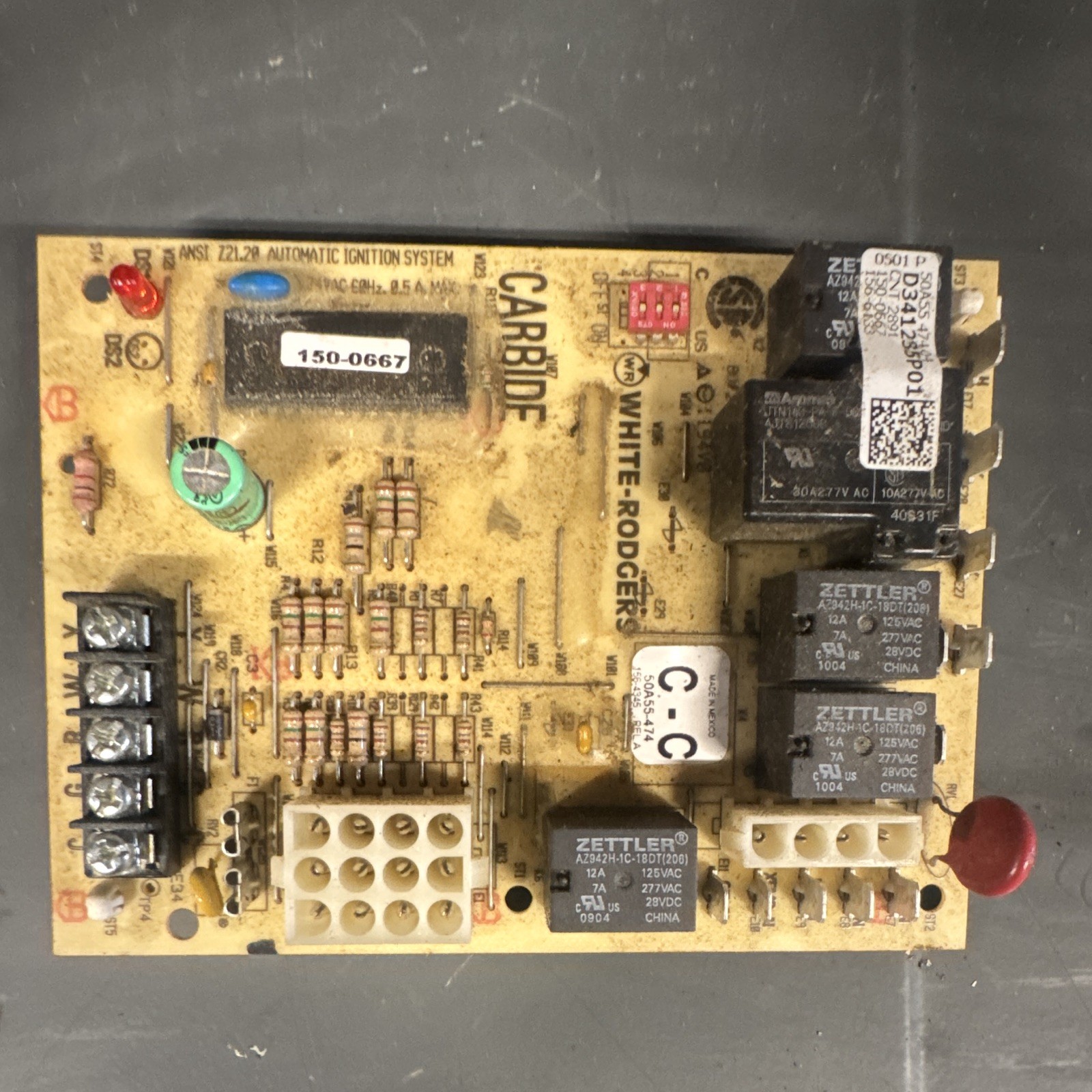 White-Rodgers Automatic Ignition System Control Board 50A55-474-04 D341235P01