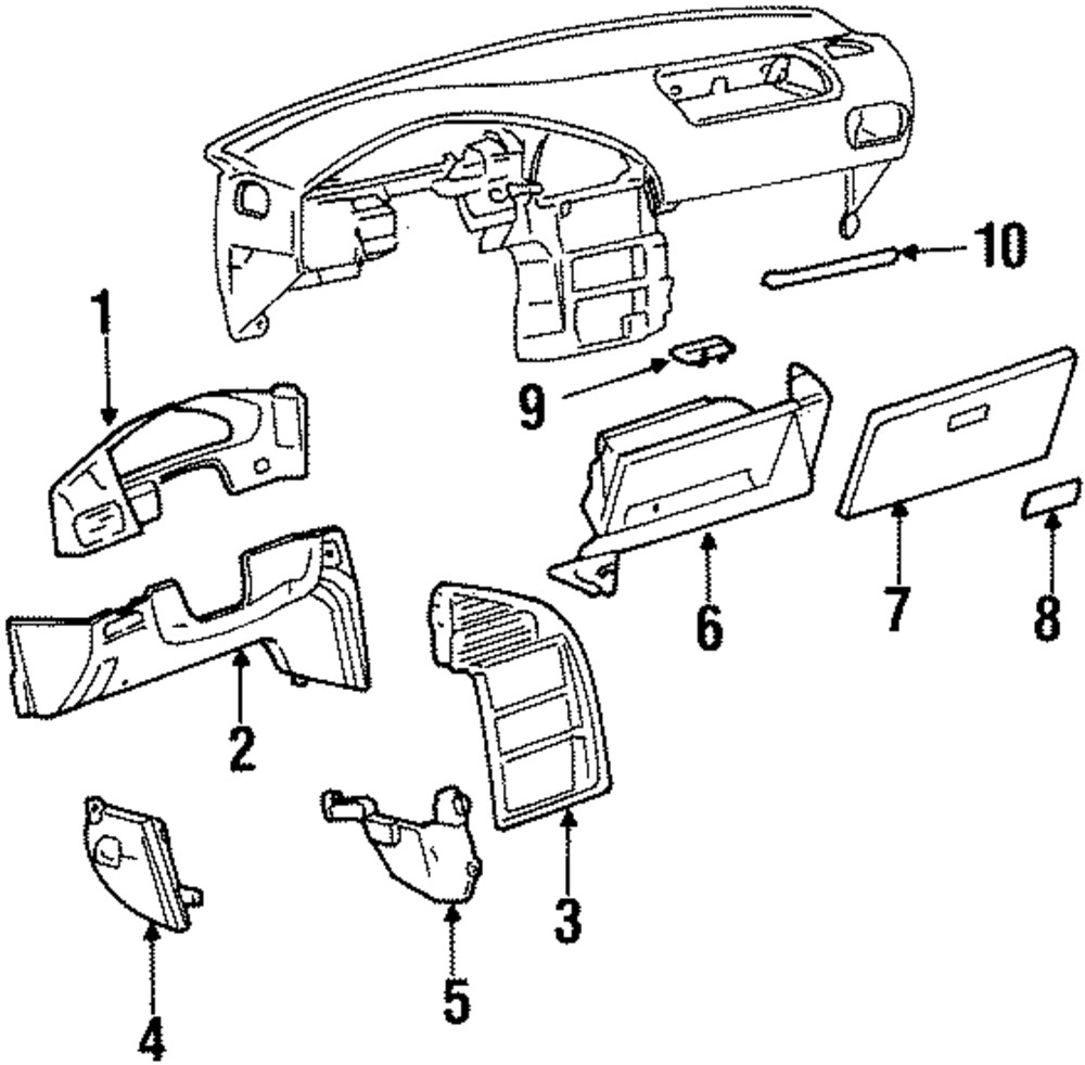 Genuine Ford Glove Box Latch F6XZ-15A563-AA