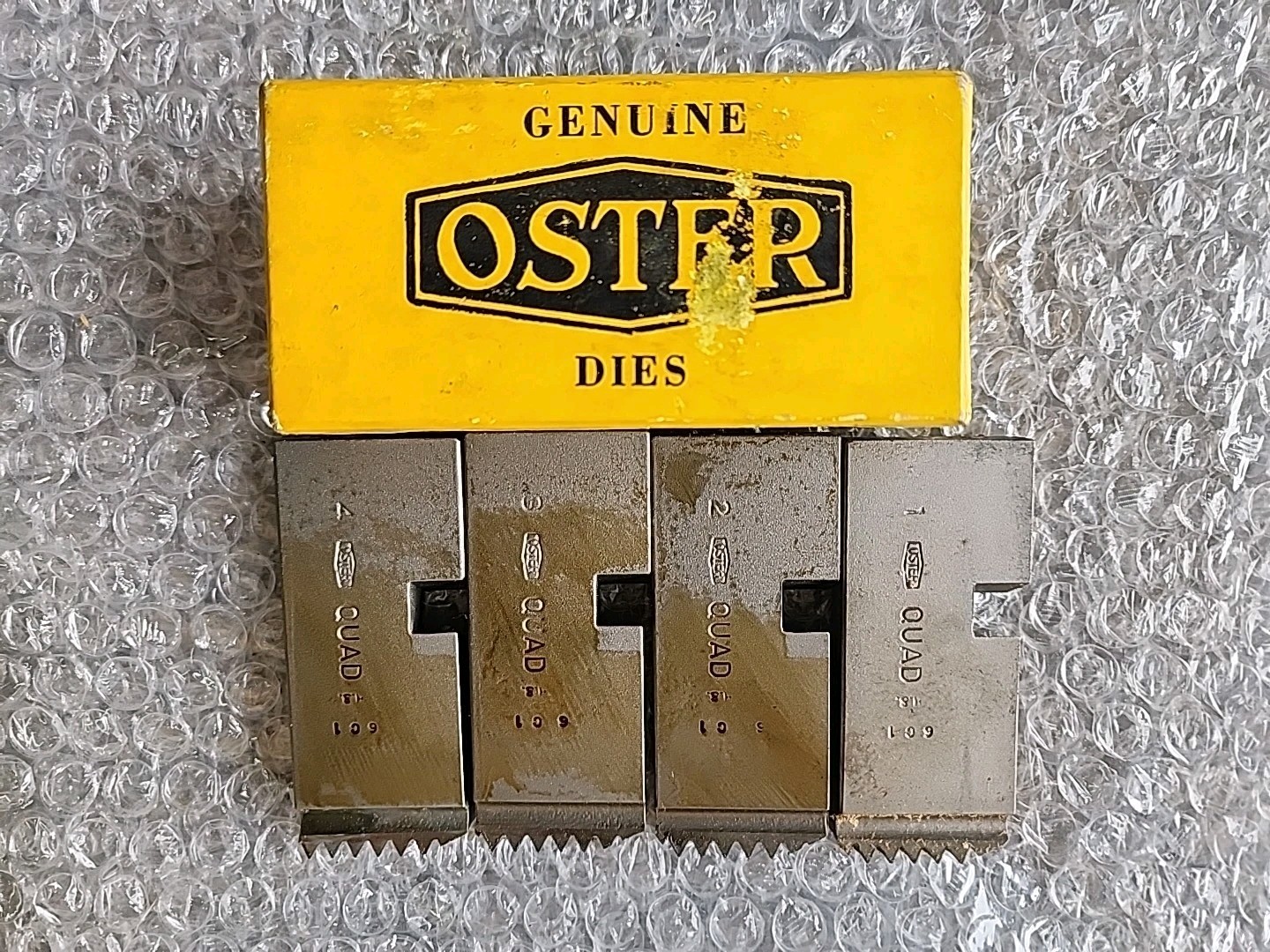 Oster High Speed Steel 1 1/2" N.C Bolt Die New NOS NIB