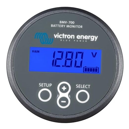 BMV-700 Battery Monitor with Shunt & Display - 6.5-95 VDC - Grey Bmv 700 - Grey
