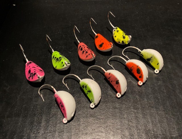 Tog Jigs from 1oz to 4oz Mustad Duratin Saltwater Hooks
