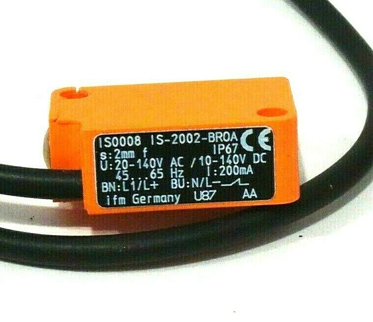 NEW EFECTOR IS-2002-BROA INDUCTIVE SENSOR IS0008 IS2002BROA
