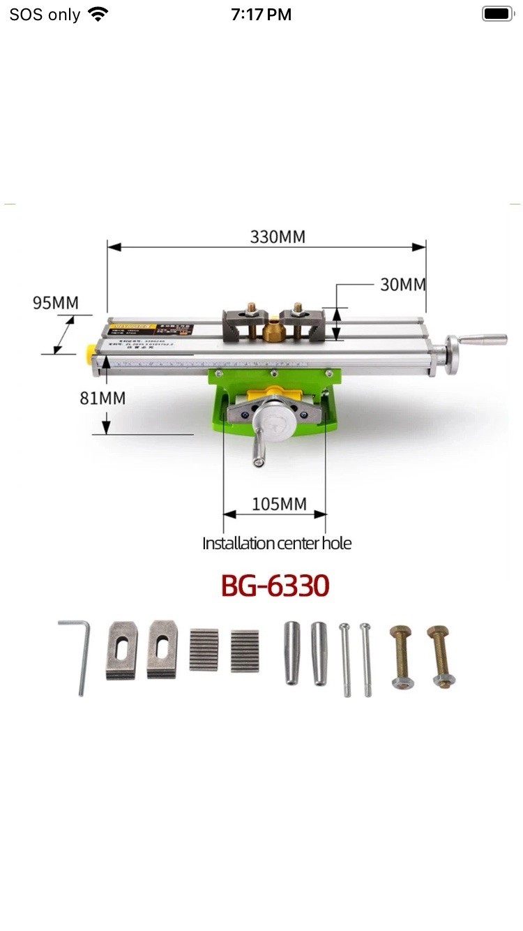 Drill Vise Fixture Working Table Mini Precision Milling Machine Worktable