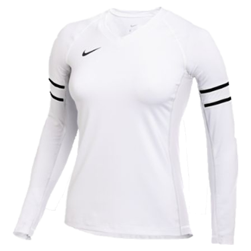 Nike Club Ace Long Sleeve Volleyball Jersey Women's Small White CZ1429