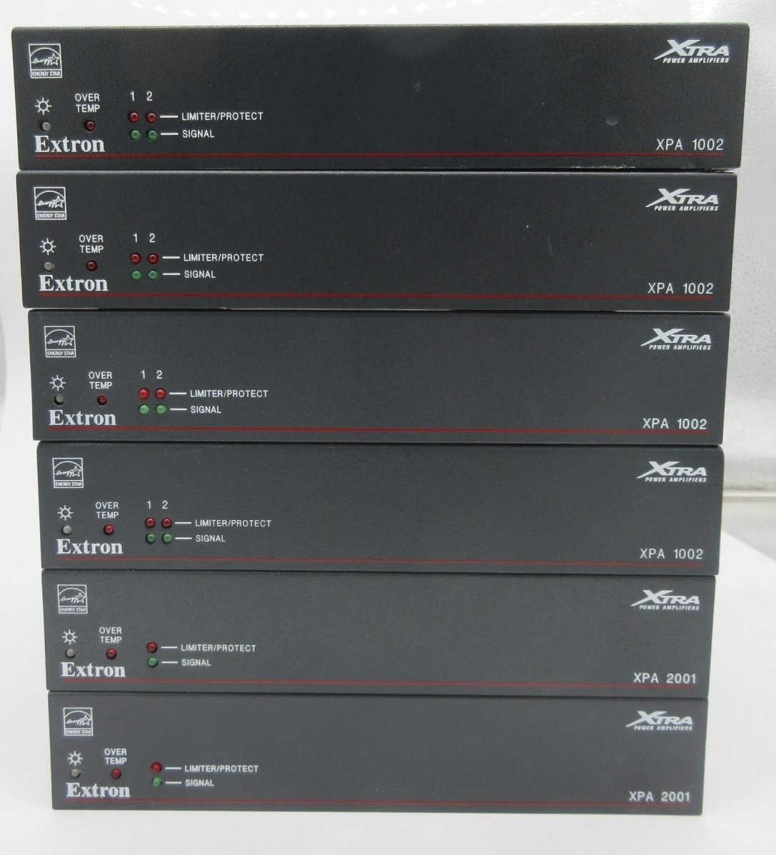 LOT OF 6 Extron XPA 2001/1002 Power Amplifier