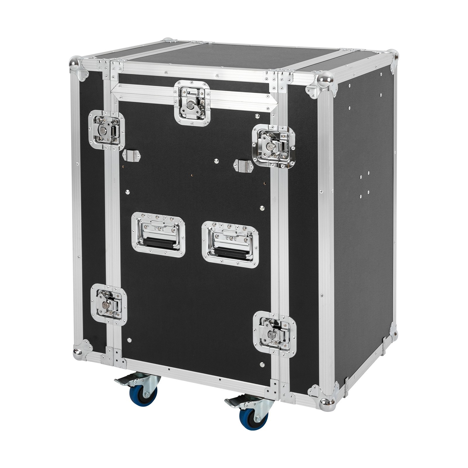 12U PA Rack/Road Case Top Studio DJ Table Top 2 Layers12U Sound Box w/ Casters