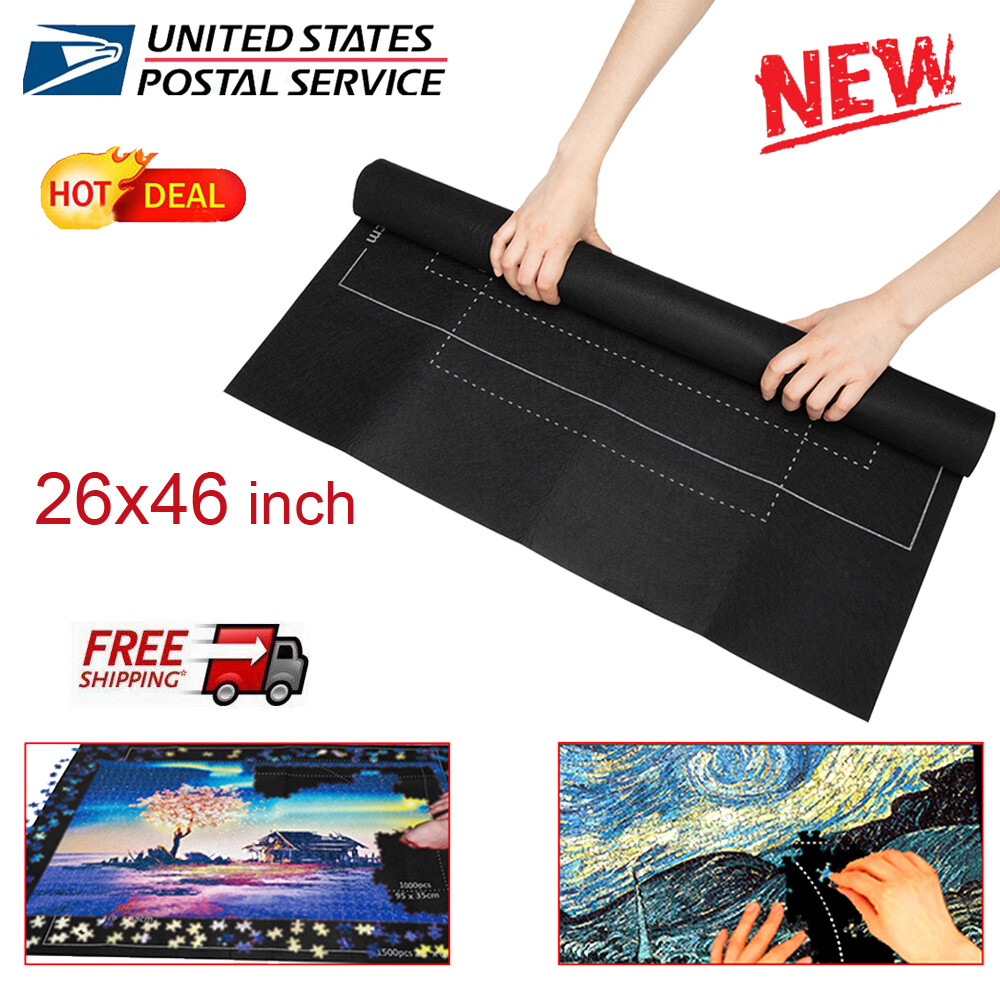 Felt Jigsaw Storage Mat Puzzle Roll Up Puzzle Storage Up To 1500 Pieces Game New