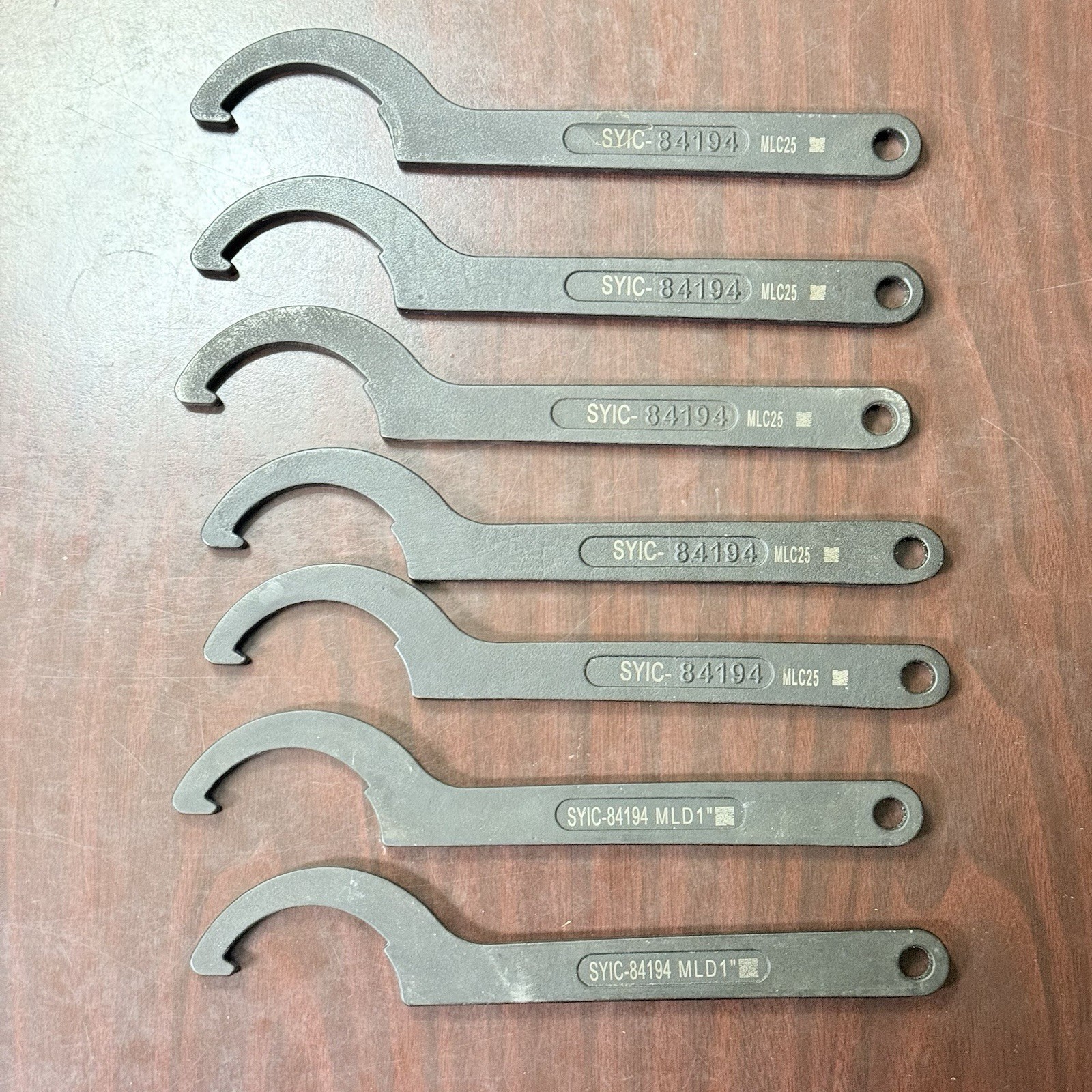 SYIC-84194 MLC25/MLD1" Spanner Wrench Hook Machine Wrench Lot Of 7