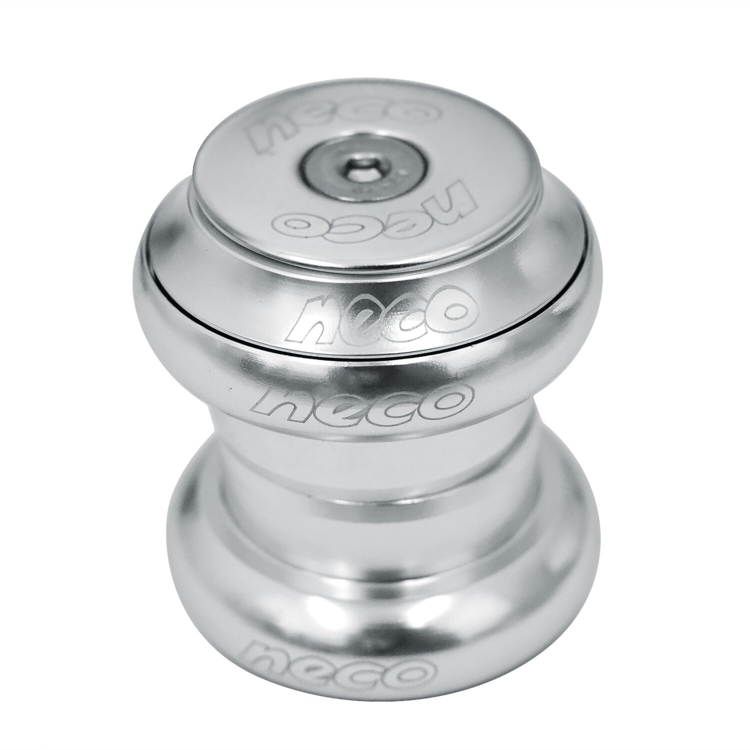 NECO 1-1/8" CNC Threadless 1 Inch Headset , Silver