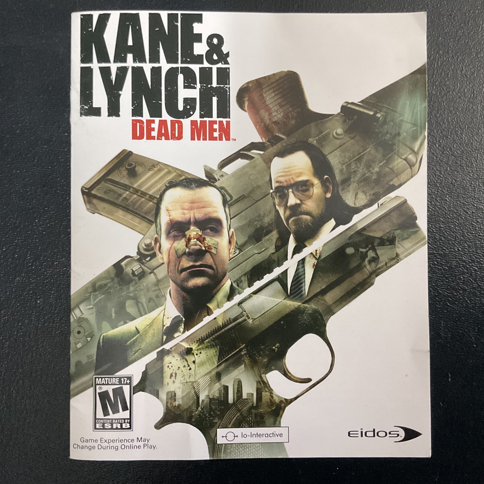 Kane & Lynch Dead Men PS3 PlayStation 3 Instruction Manual Only
