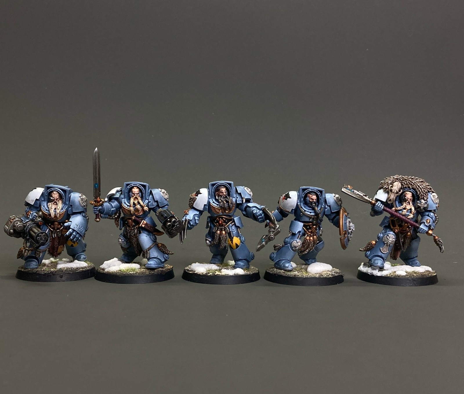 Presale Pro Painted Wolf Guard Terminators Warhammer 40k Space Wolves Commission