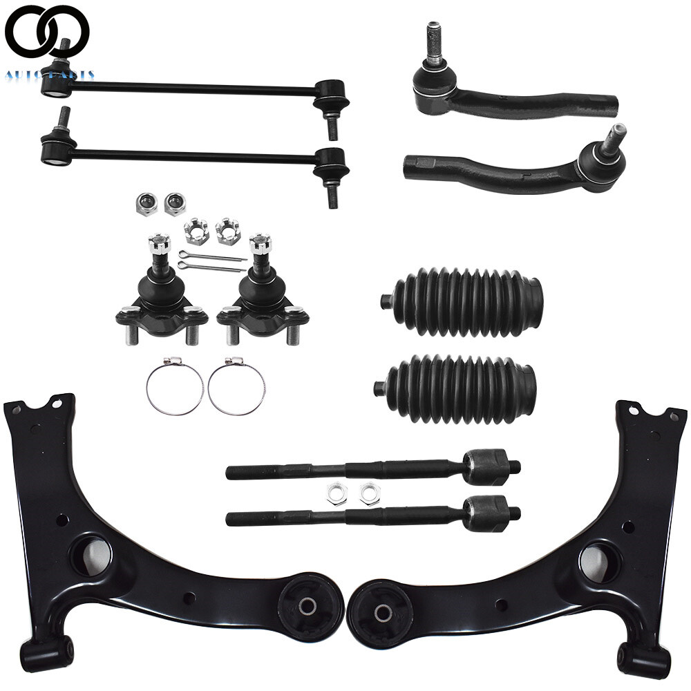 Front Lower Control Arm Ball Joint Tie Rod Sway Link For 03-08 Toyota Corolla