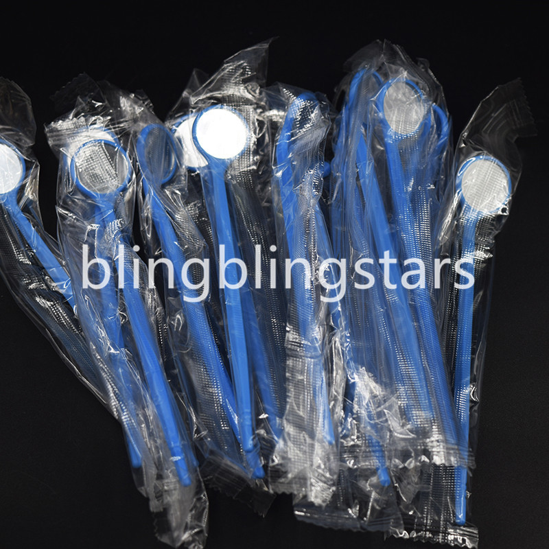 100 Pcs Dental Disposable Anti-fog Mouth Exam Mirrors Plastic Dental Instrument