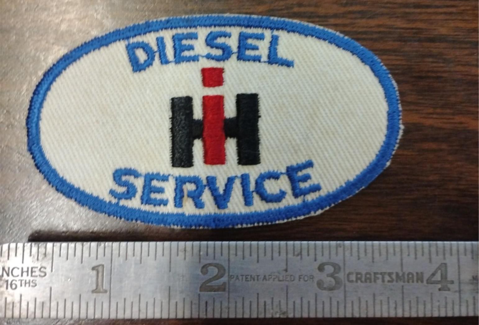 Diesel Service International Harvester IH Patch Authentic Vintage Embroidered