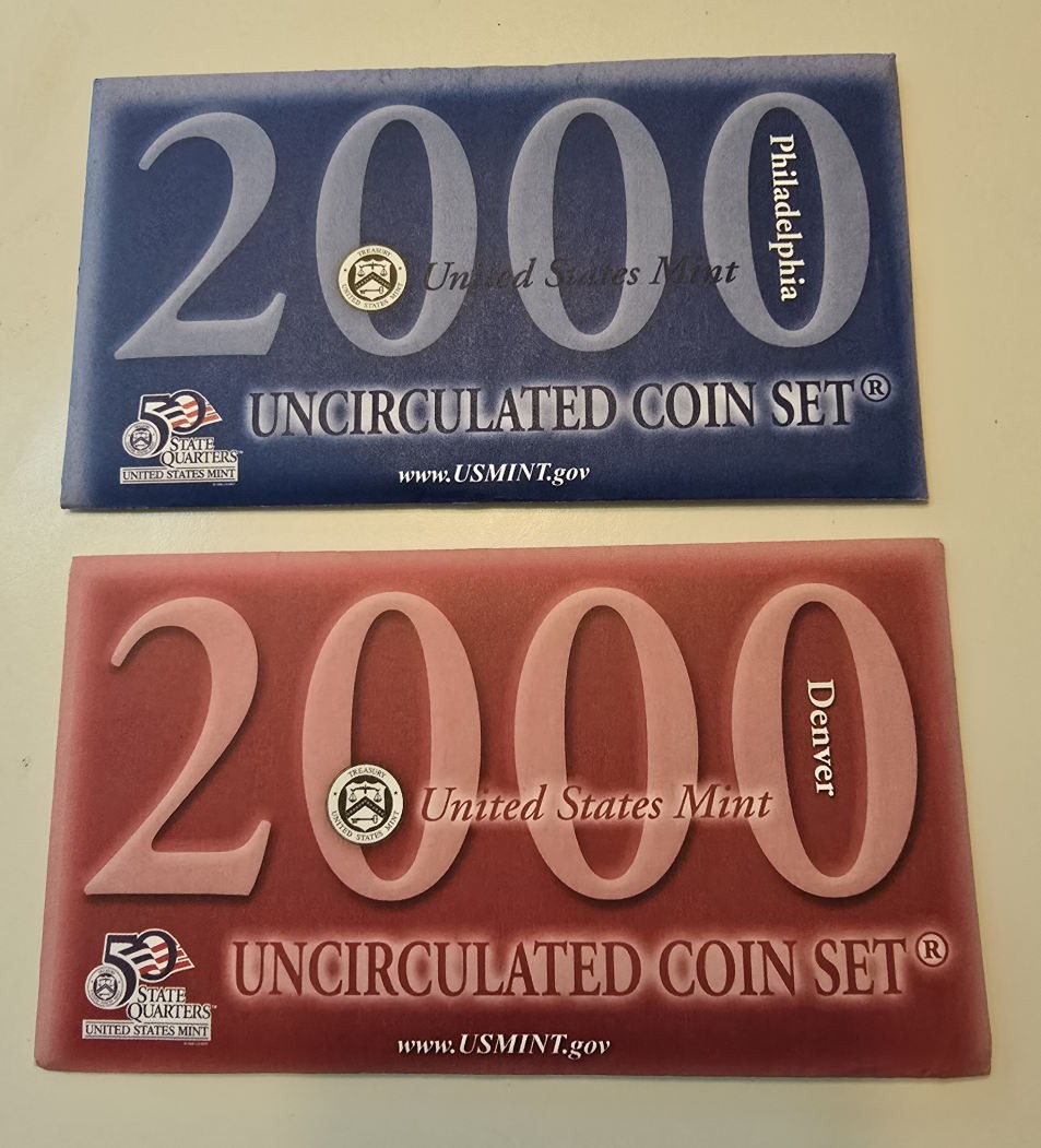 2000 P & D US Mint Uncirculated Set - OGP - 20 coins