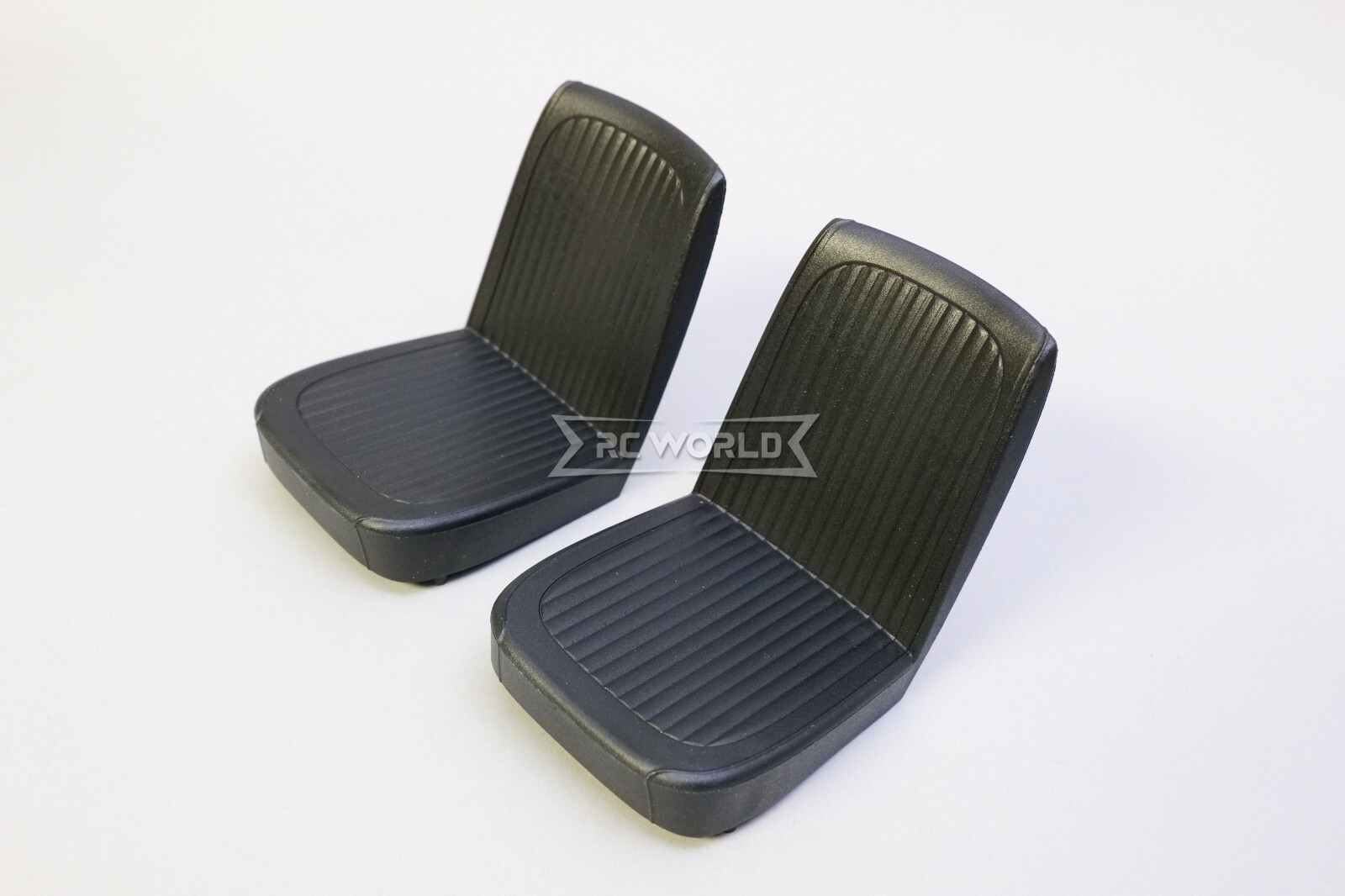 RC 1/10 Scale INTERIOR SEATS For Interiors (3 SEATS) -BLACK-