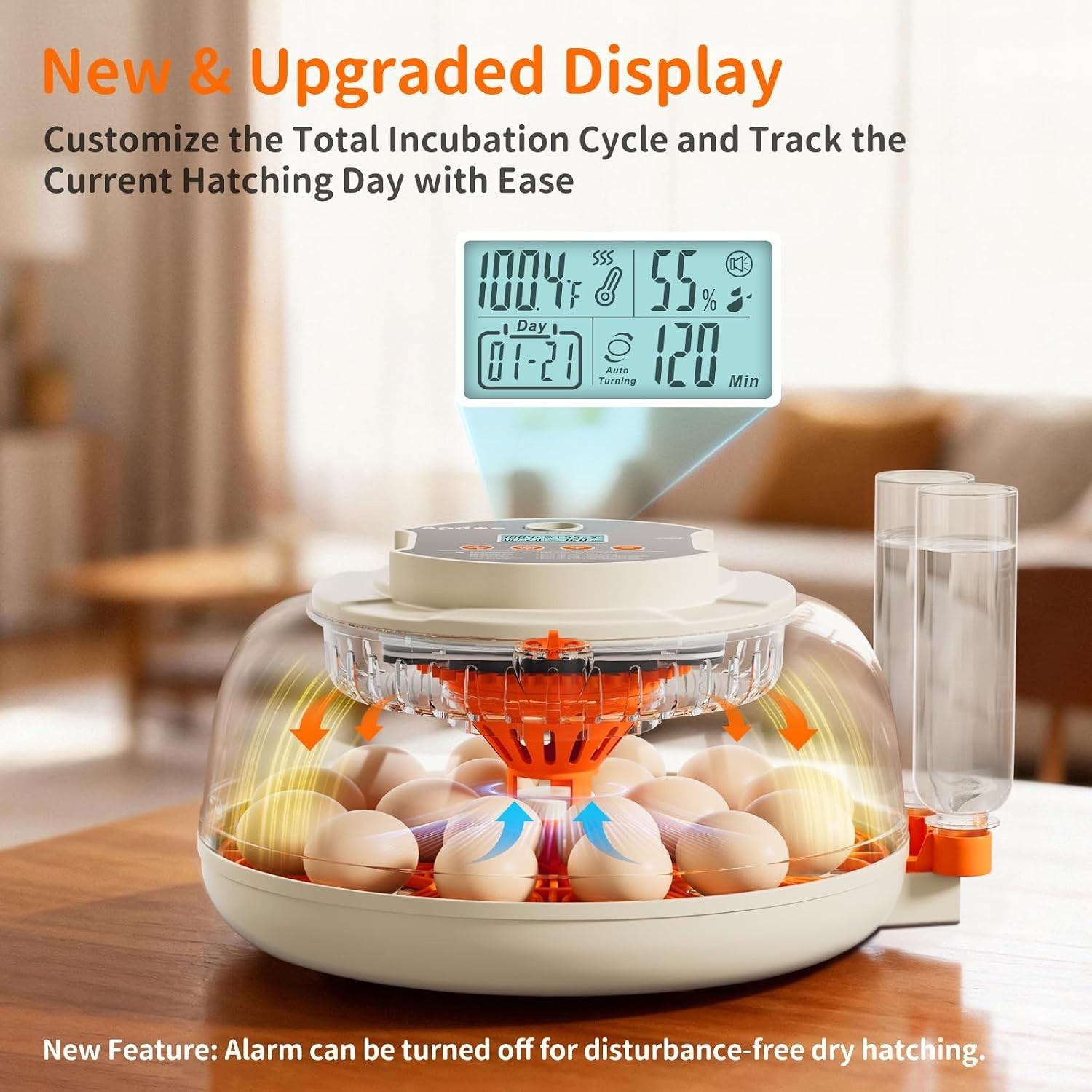 Innovative Egg Hatching System with Automatic Water Refill - 18 Egg Capacity