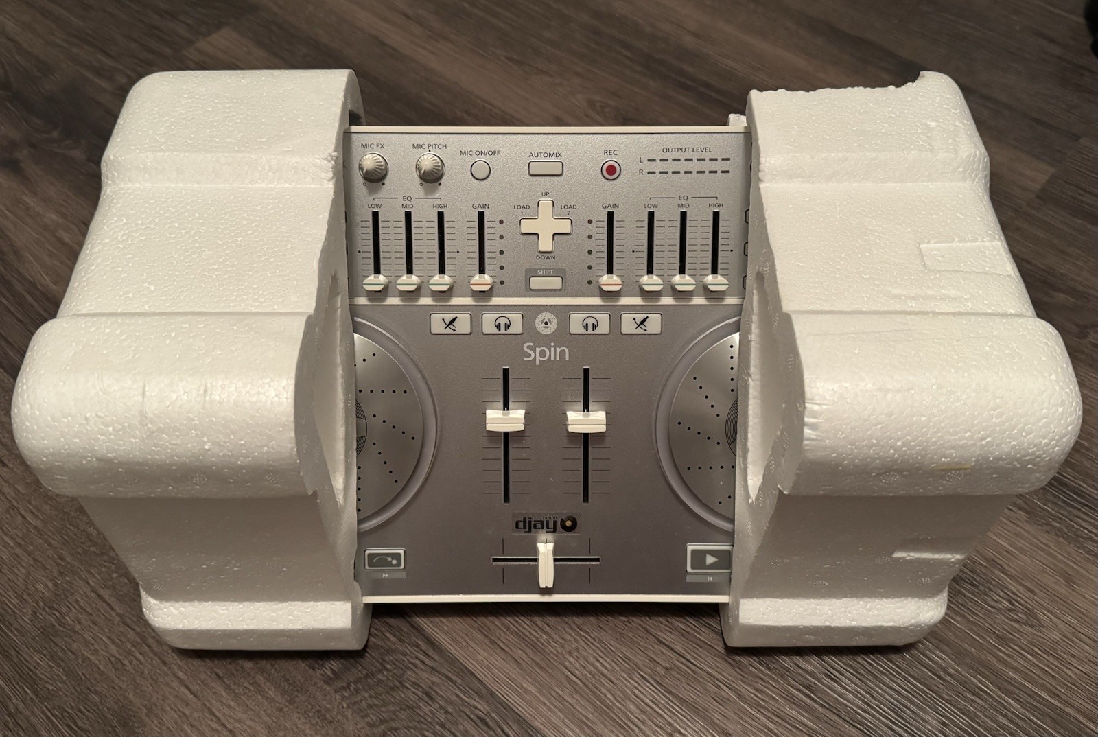 Vestax SPIN DJ Controller USB MIDI Audio Interface Algoriddim djay For Mac