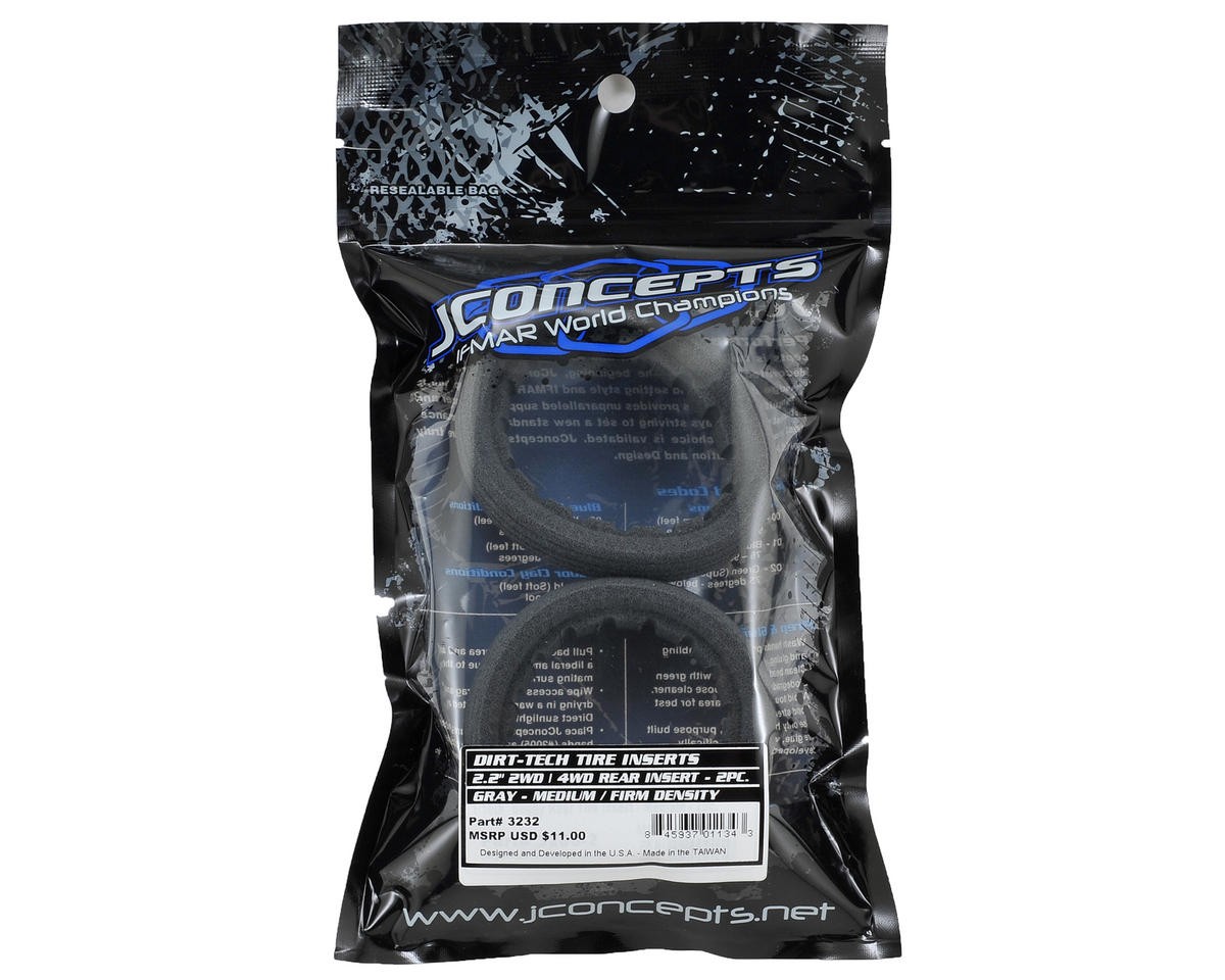 JConcepts "Dirt-Tech" 1/10 2.2" Rear Buggy Closed Cell Tire Insert (2) [JCO3232]