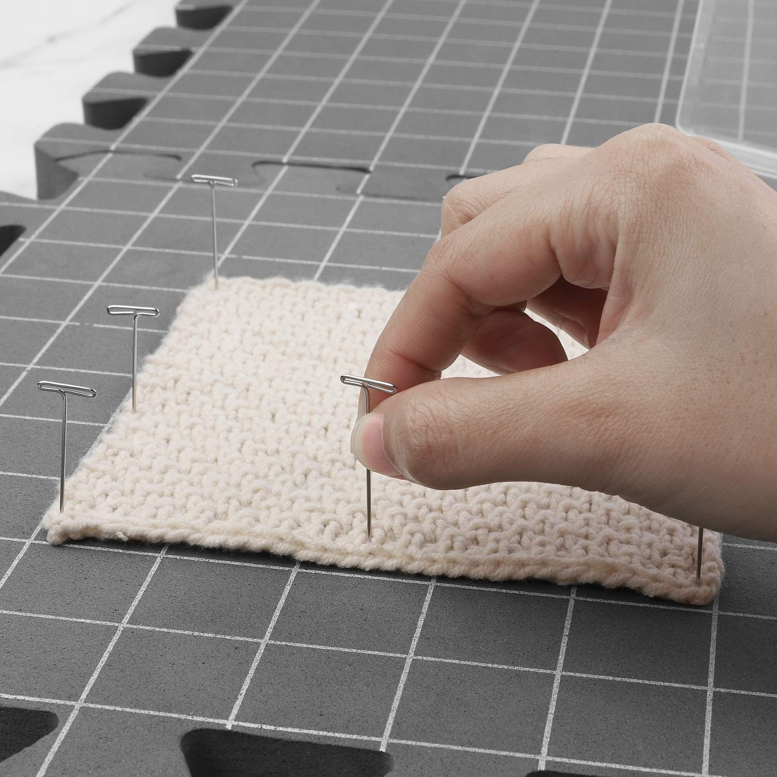 GBtroo Blocking Mats for Knitting[9-Pack], Extra Thick Blocking Boards with G...