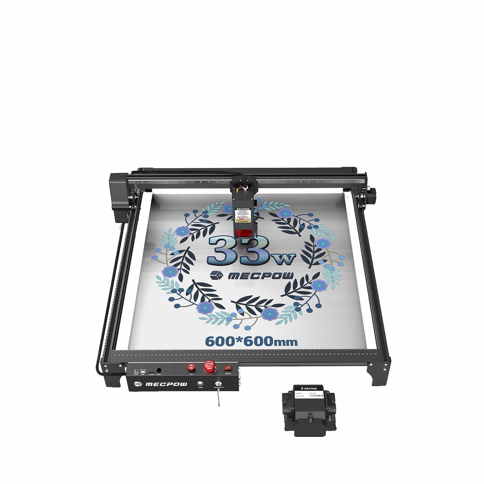 Mecpow X5 Pro Laser Engraver Cutter 33W High Accuracy & Air Assist,28000mm/min