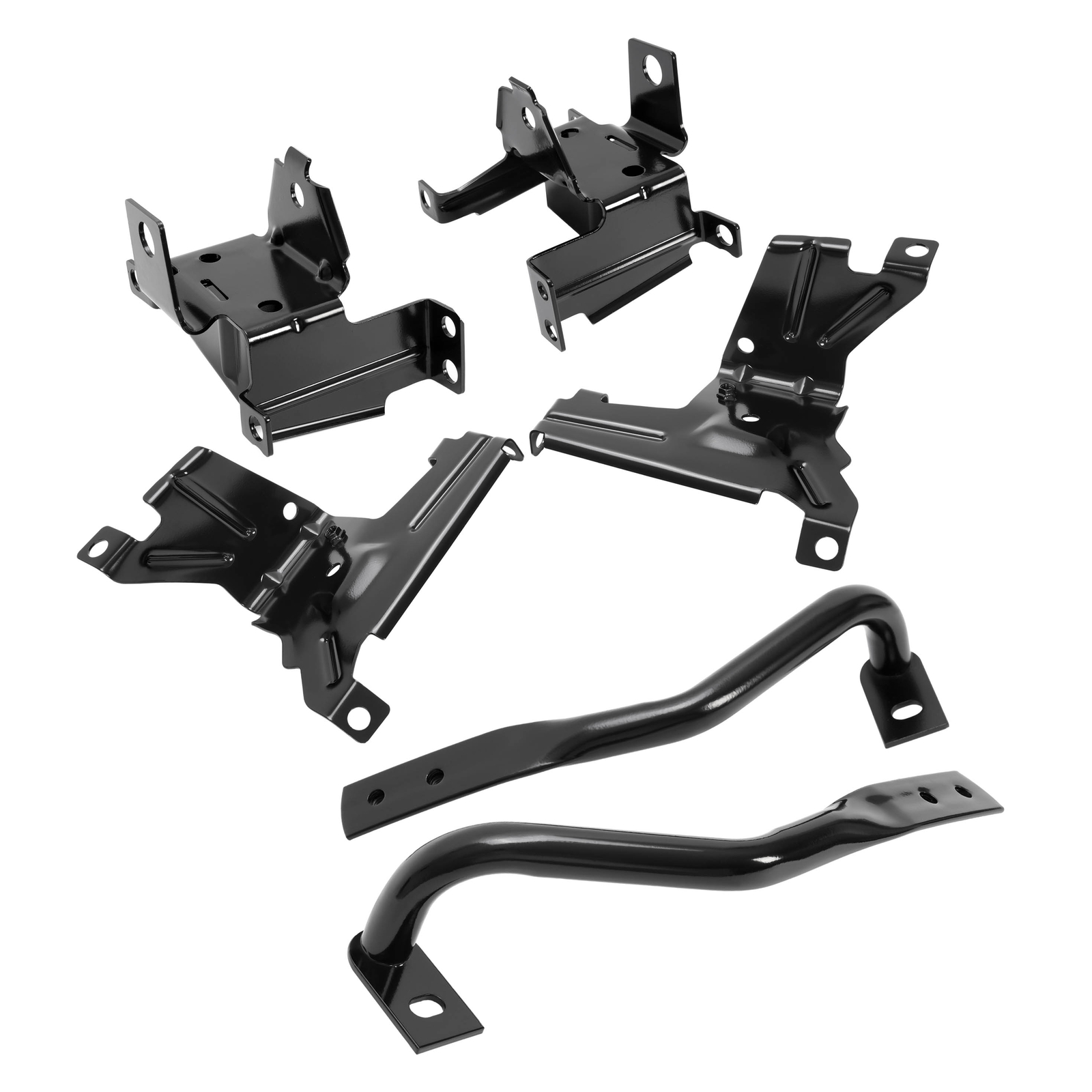 Front Bumper Brackets Outer + Inner For GMC Sierra 1500 07-13/2500HD 3500 07-10