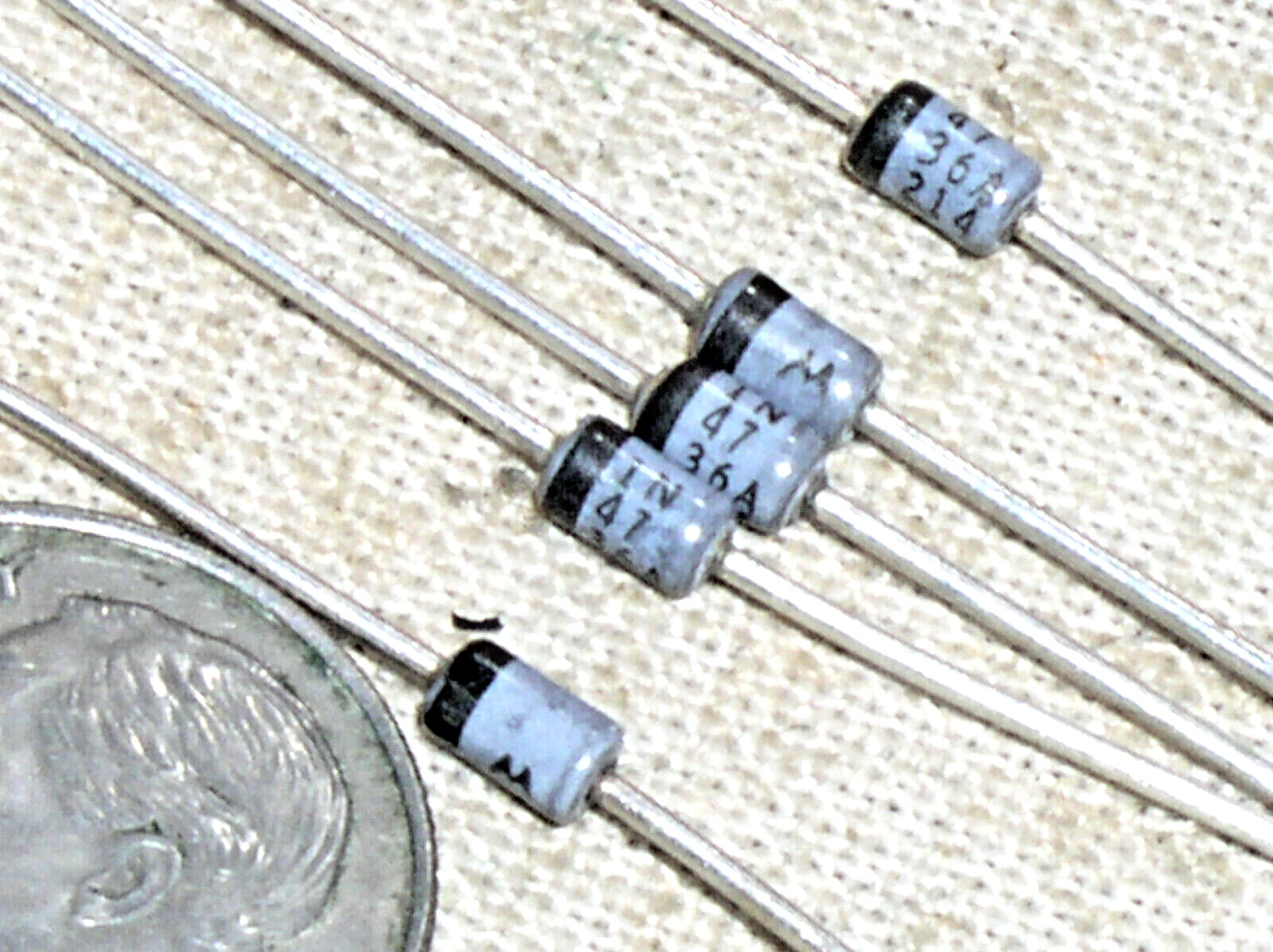 5 NEW 1N4736A 1N4736 1W ZENER REGULATOR DIODE 6.8V 6.8 V 1 W WATT FREE SHIP USA