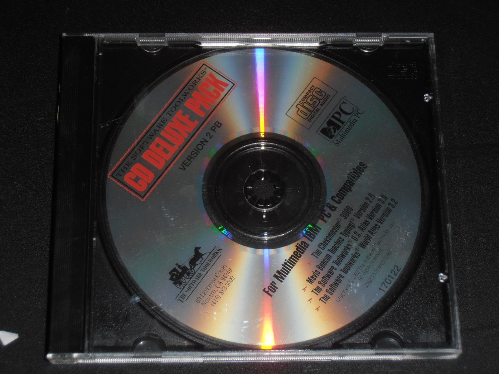 Software  Toolworks CD Deluxe Pack Version 2PB (PC, 1992) mint disc