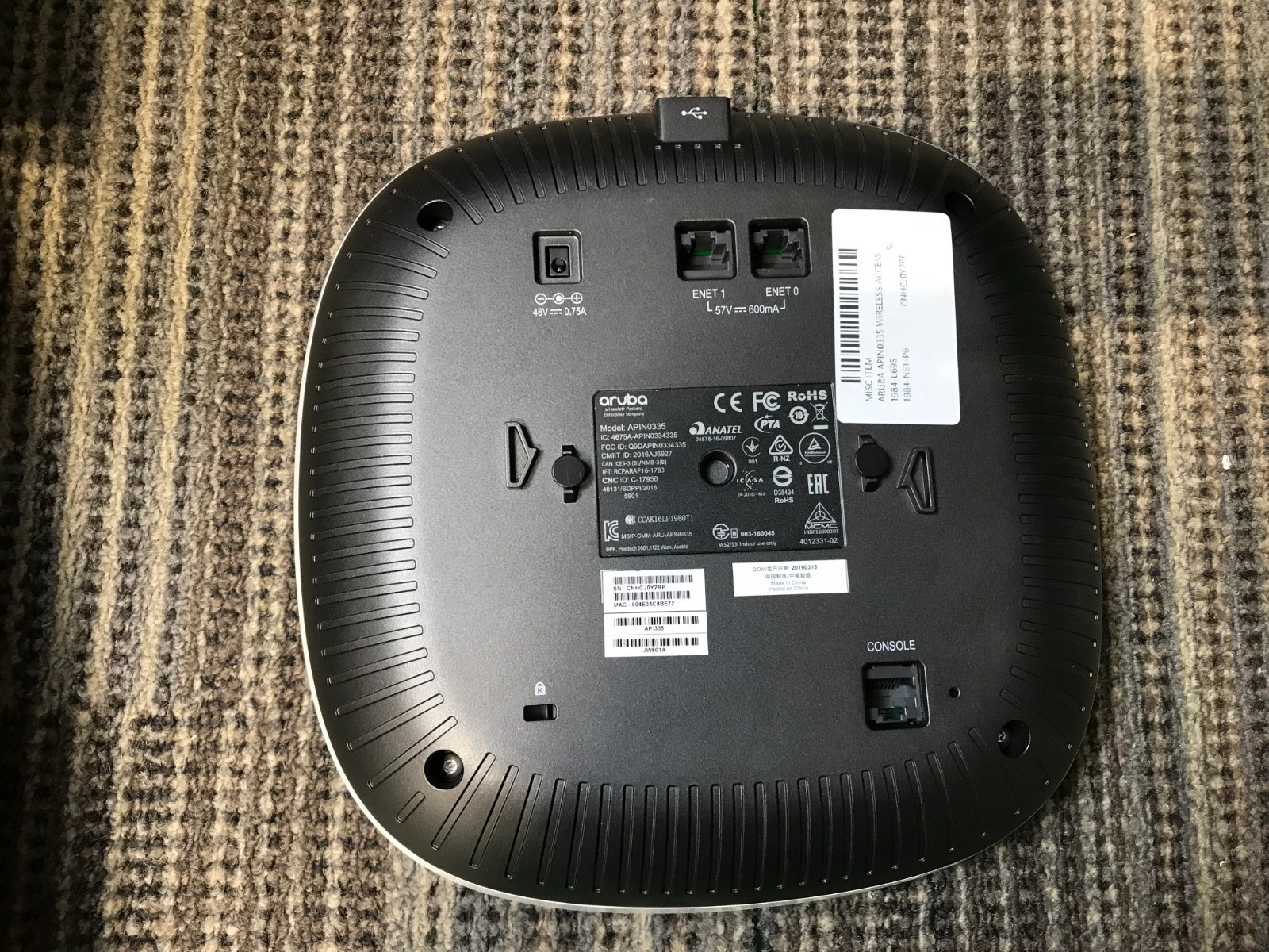 Aruba WIRELESS Access Point - - APIN0335*