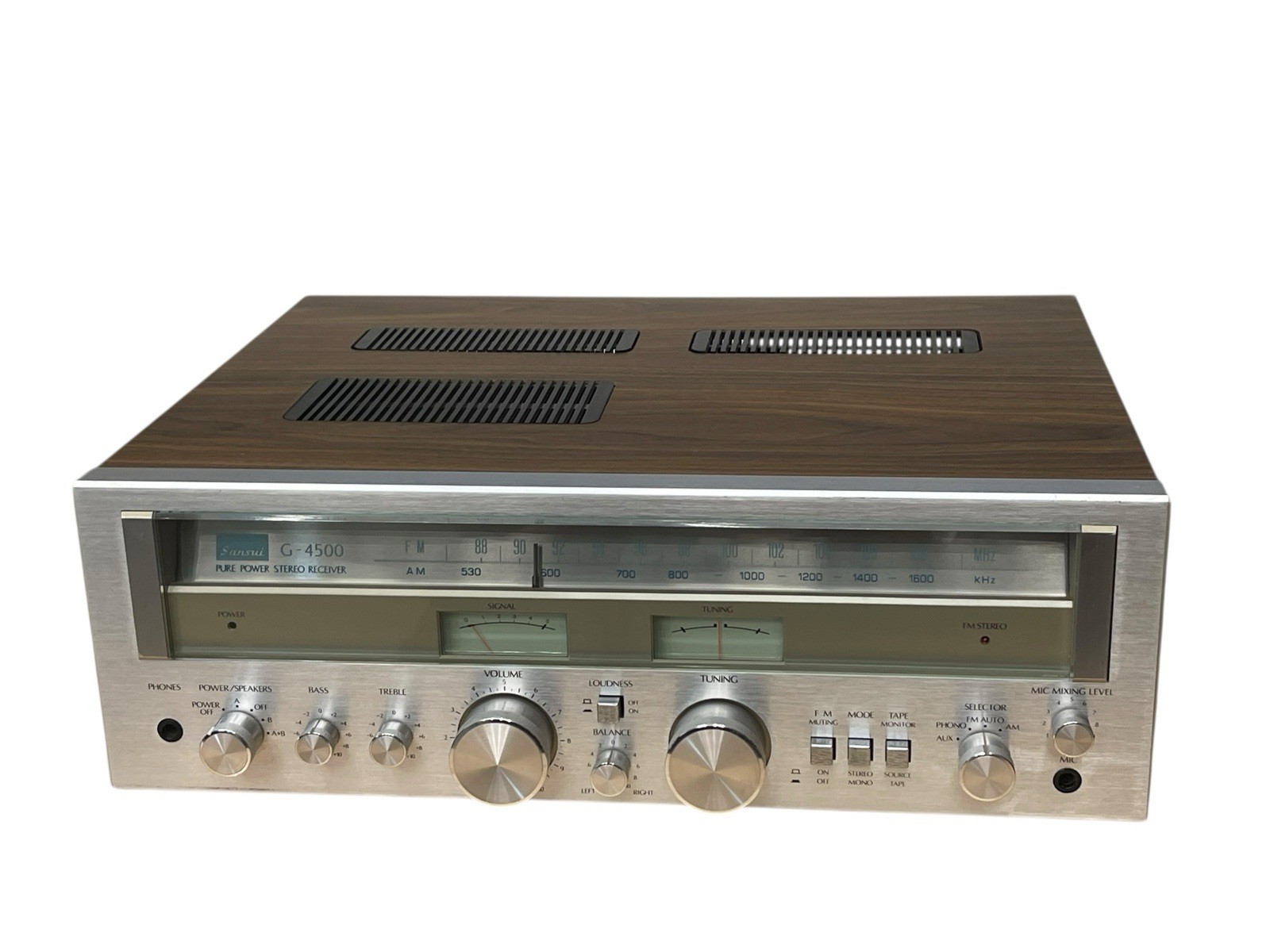 SANSUI G-4500 1977 VINTAGE AM/FM STEREO RECEIVER - Parts Or Repair