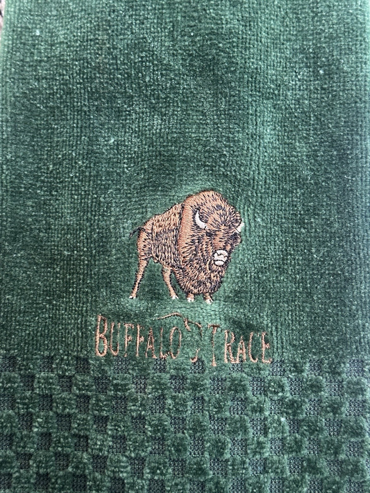 Buffalo Trace Bourbon Bar Rail Mat Plus Golf Towel Man Cave Bar Accessory