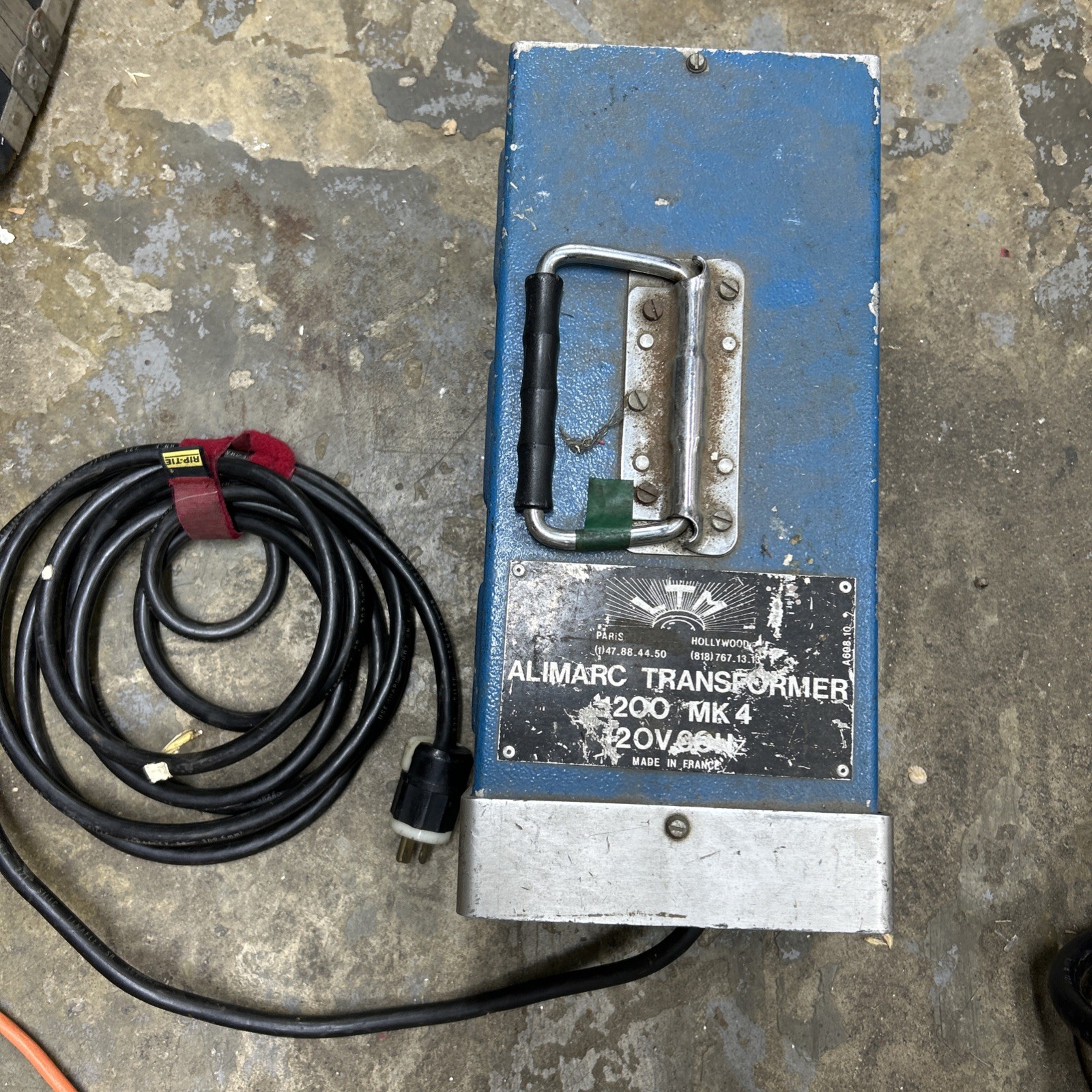 LTM ECLAIRAGE CINEMA TELEVISION ALIMARC TRANSFORMER 1200 MK4 120V See Pics