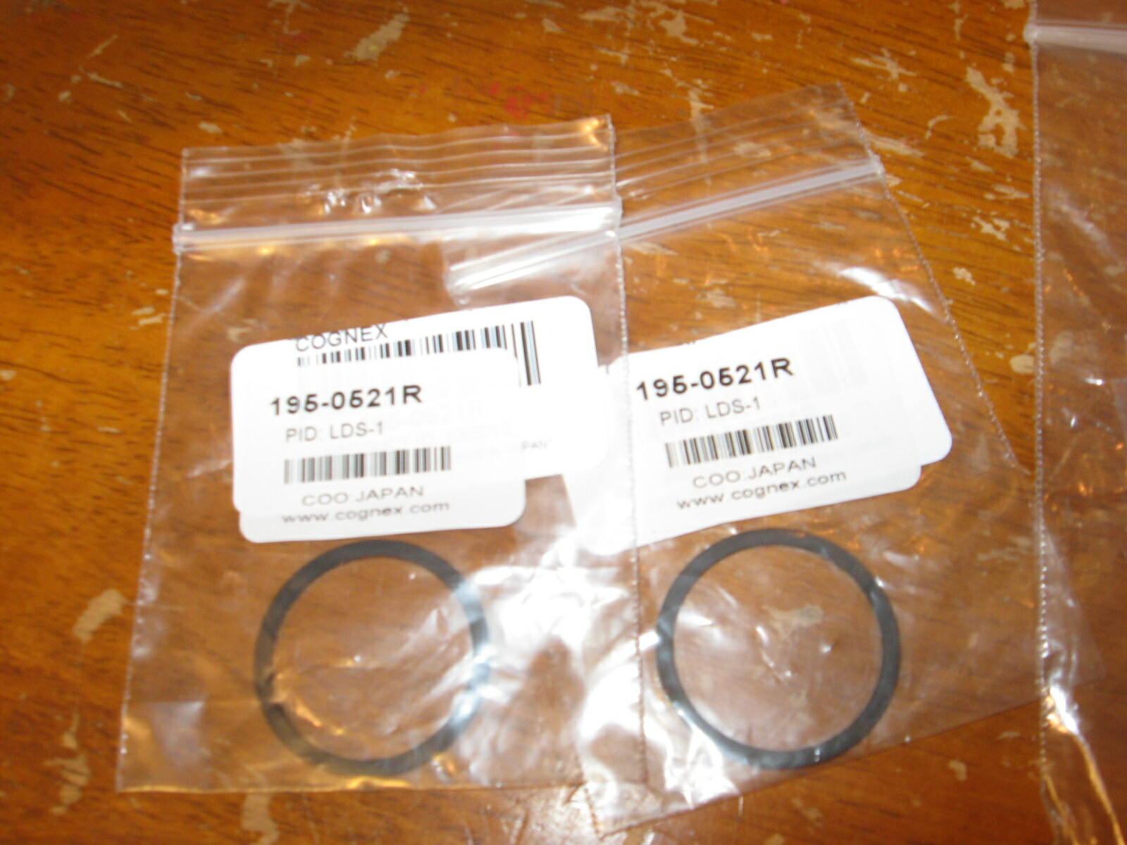 NEW LOT of 2  Cognex Camera Lens 1MM Spacer Ring Gasket #  195-0521R