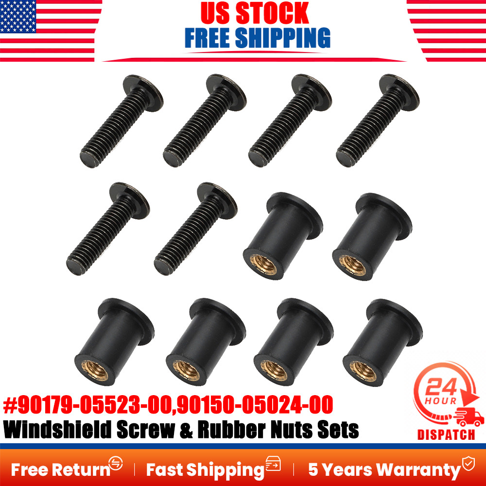 Windshield Screw&Rubber Nuts Kit For Yamaha Apex Nytro SRX RX1 Vector Snowmobile