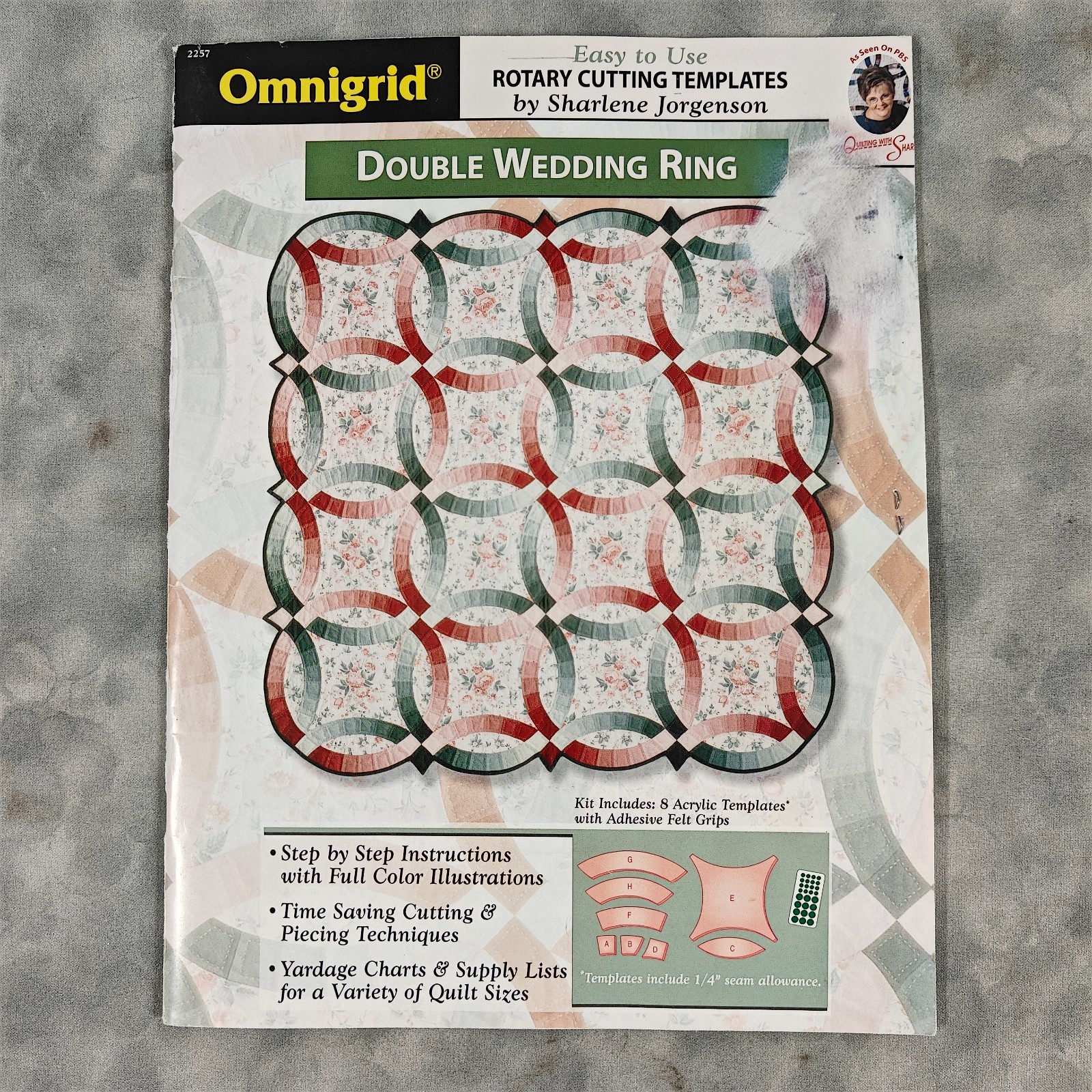 Omnigrid Double Wedding Ring Quilt Instruction Book Only Sharlene Jorgenson