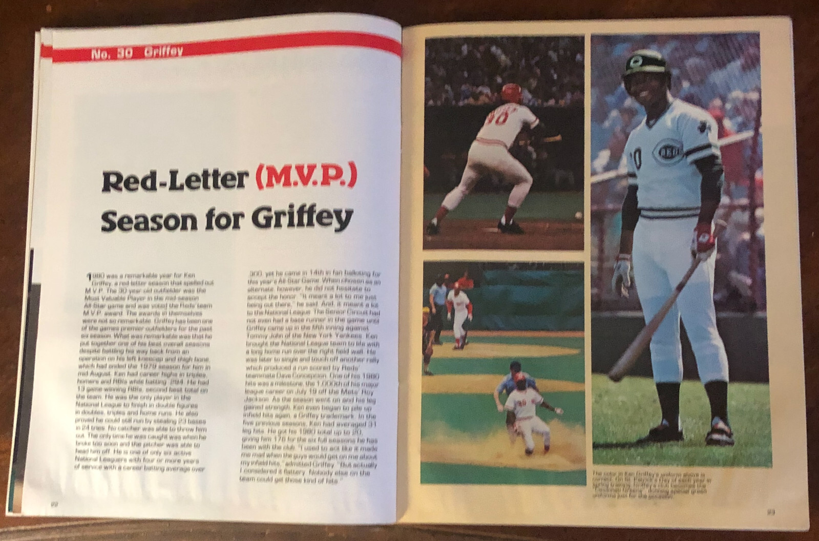 1981 Cincinnati Reds Official Yearbook