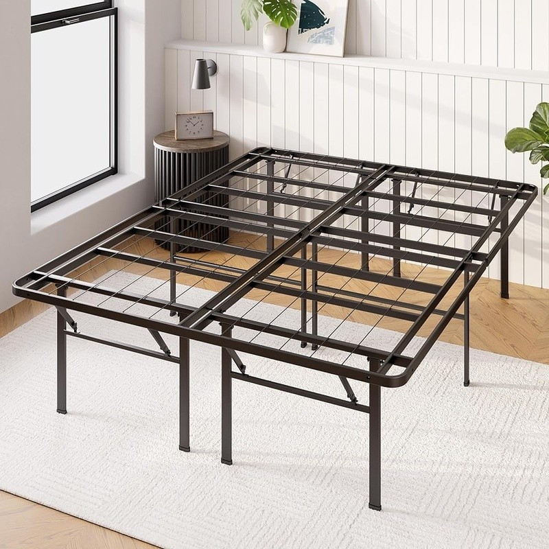 Strong Steel SmartBase Easy Assembly No Box Spring Needed Underbed Storage New