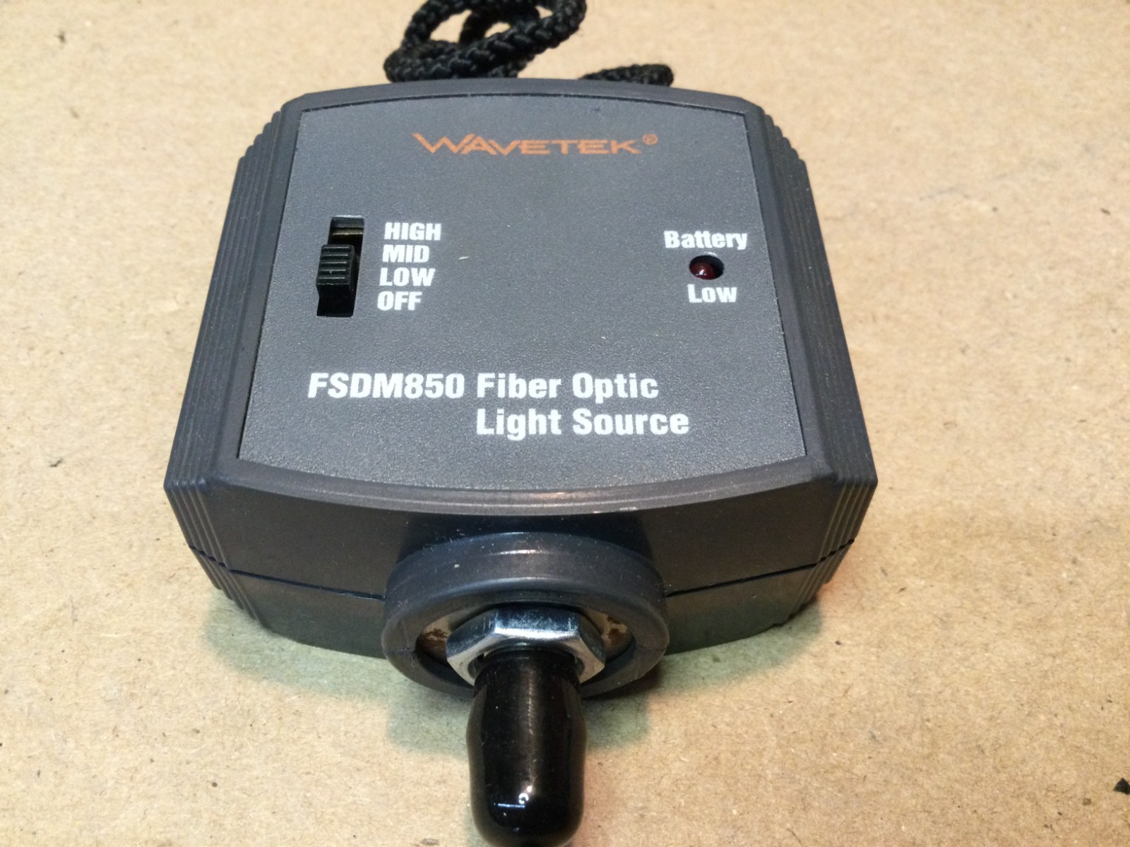 Fluke FOM Wavetek FSDM850 PSDM850 Fiber Optic Meter Light Source Test Kit Case