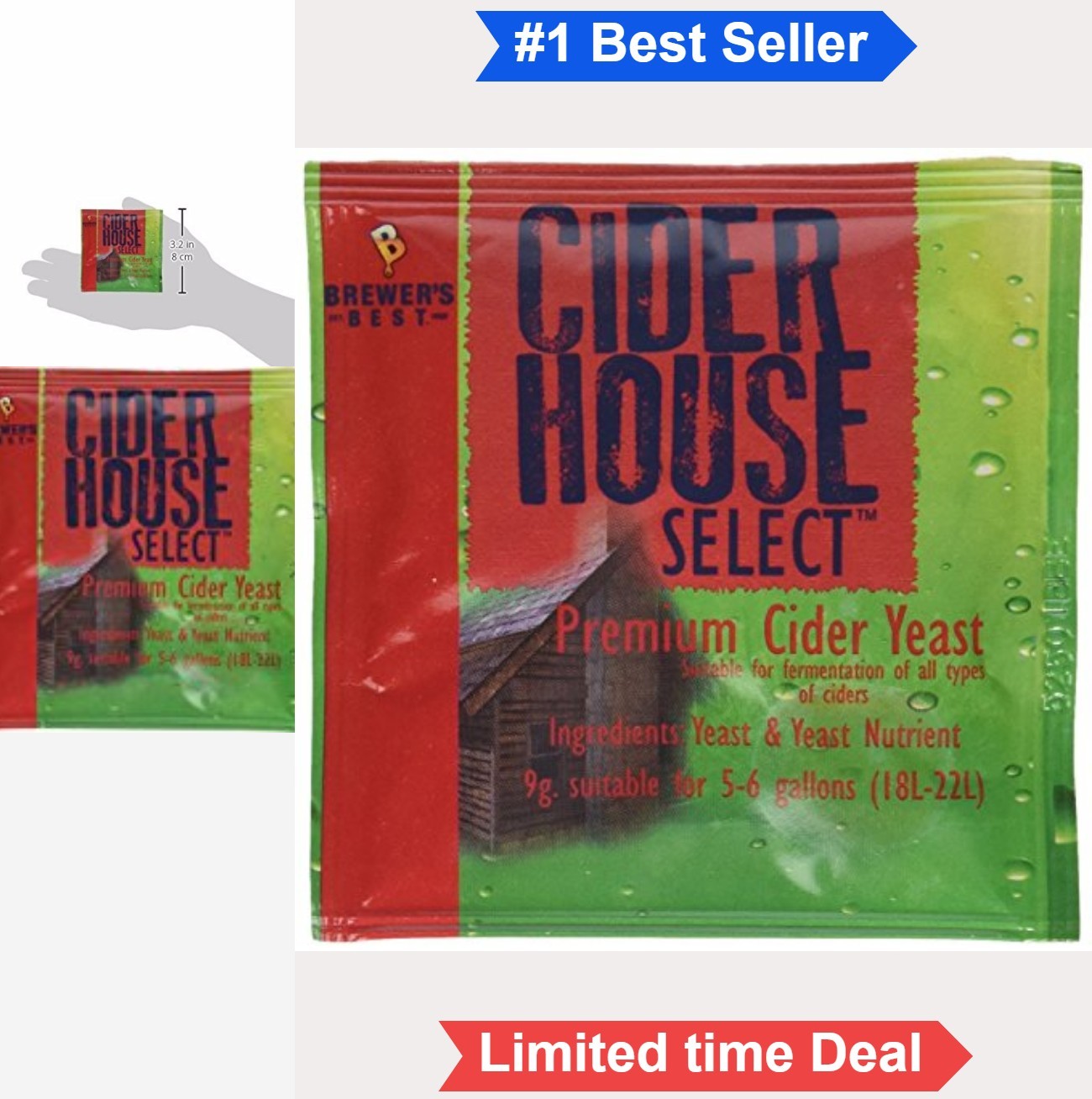 Premium Cider Yeast High Ester-Producing Strain 3 Pack for Hard Cider Making