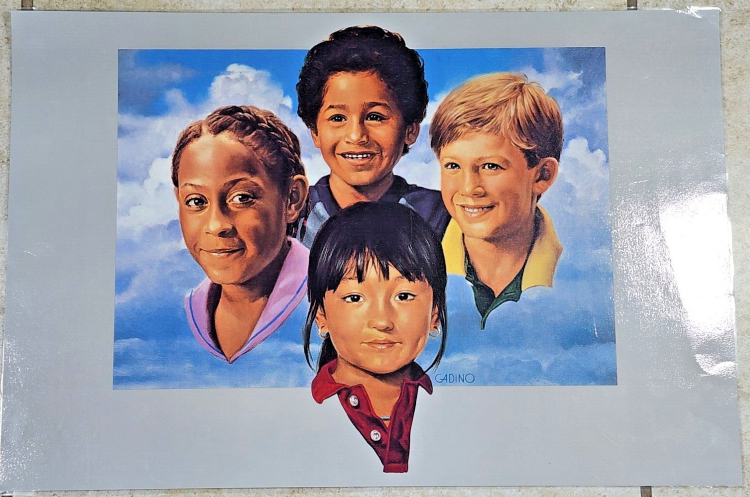 Vintage Creative Teaching Press 1998 Laminated Classroom Poster 21X14" CADINO