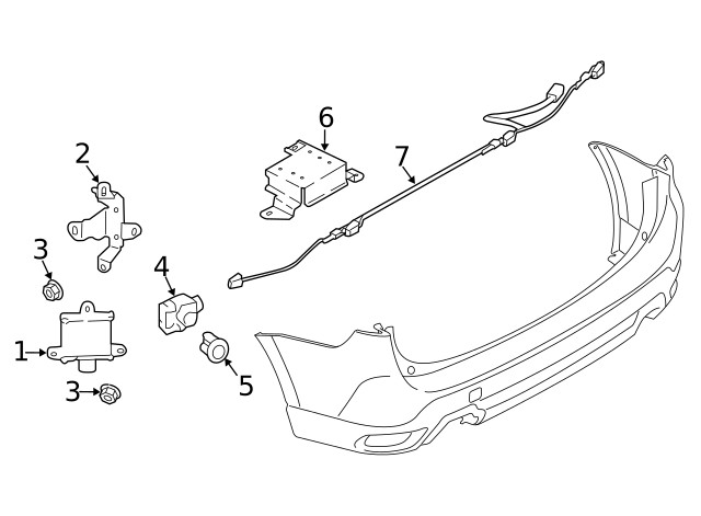 Genuine Subaru Blind Spot Radar 87611VC003