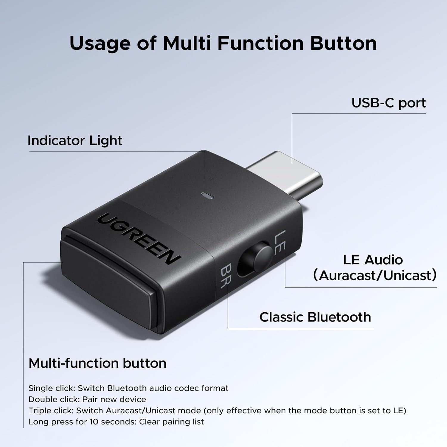 Bluetooth 6.0 Transmitter with aptX HD