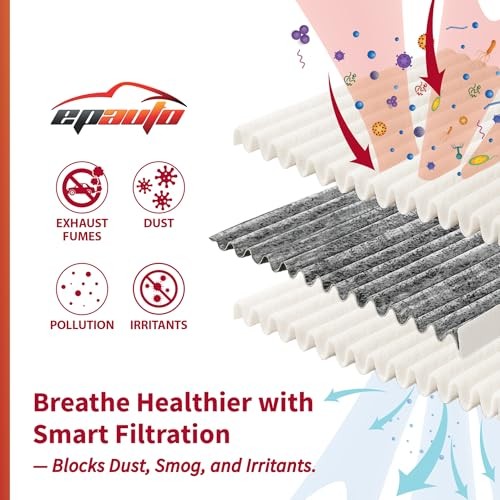 EPAuto CP285 (CF10285) Premium Cabin Air Filter includes Activated Carbon 1-Pack