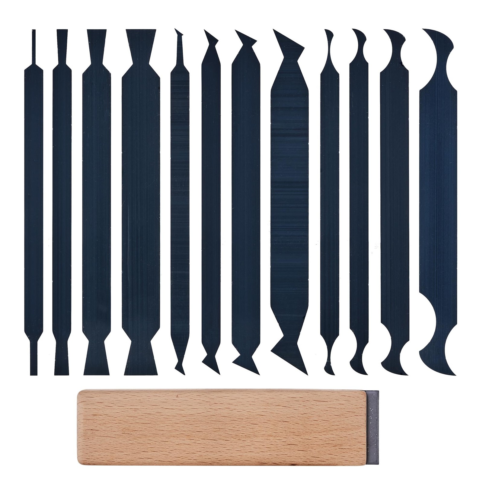 New Cabinet Scraper Cards and Cabinet Scraper Burnisher with 12 Piece Multi-S...