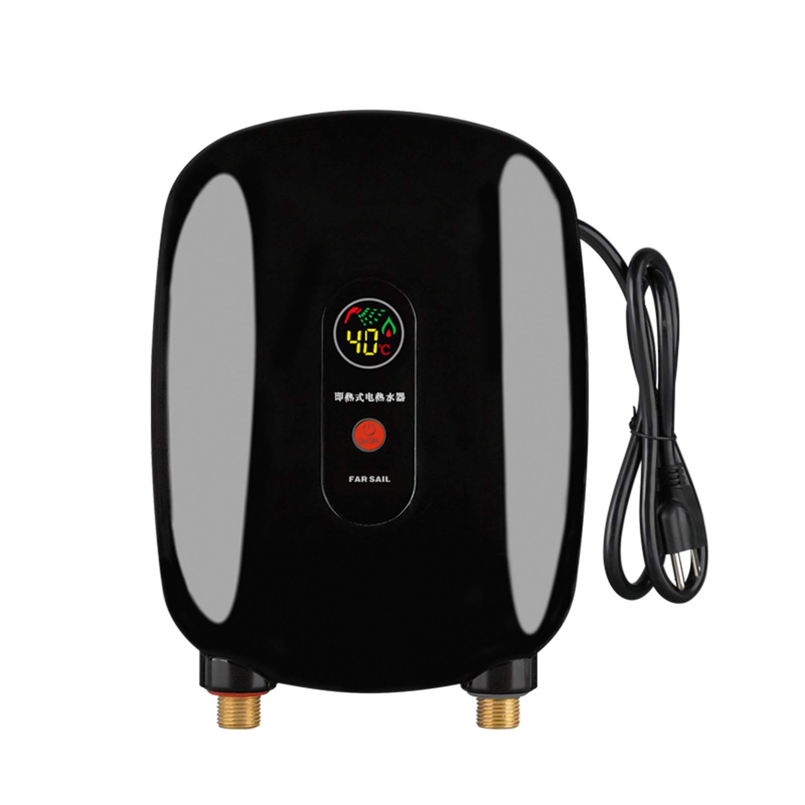 Mini Tankless Water Heater 3000W 110V Portable Wall Mount Digital Display