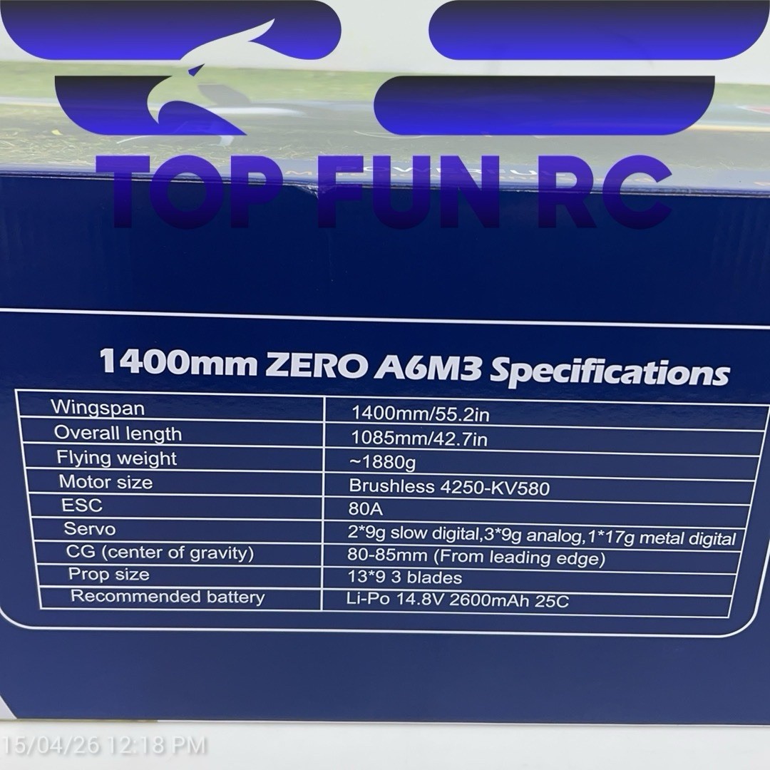 Fms 1,400 Mm Zero A6m3 plug & play