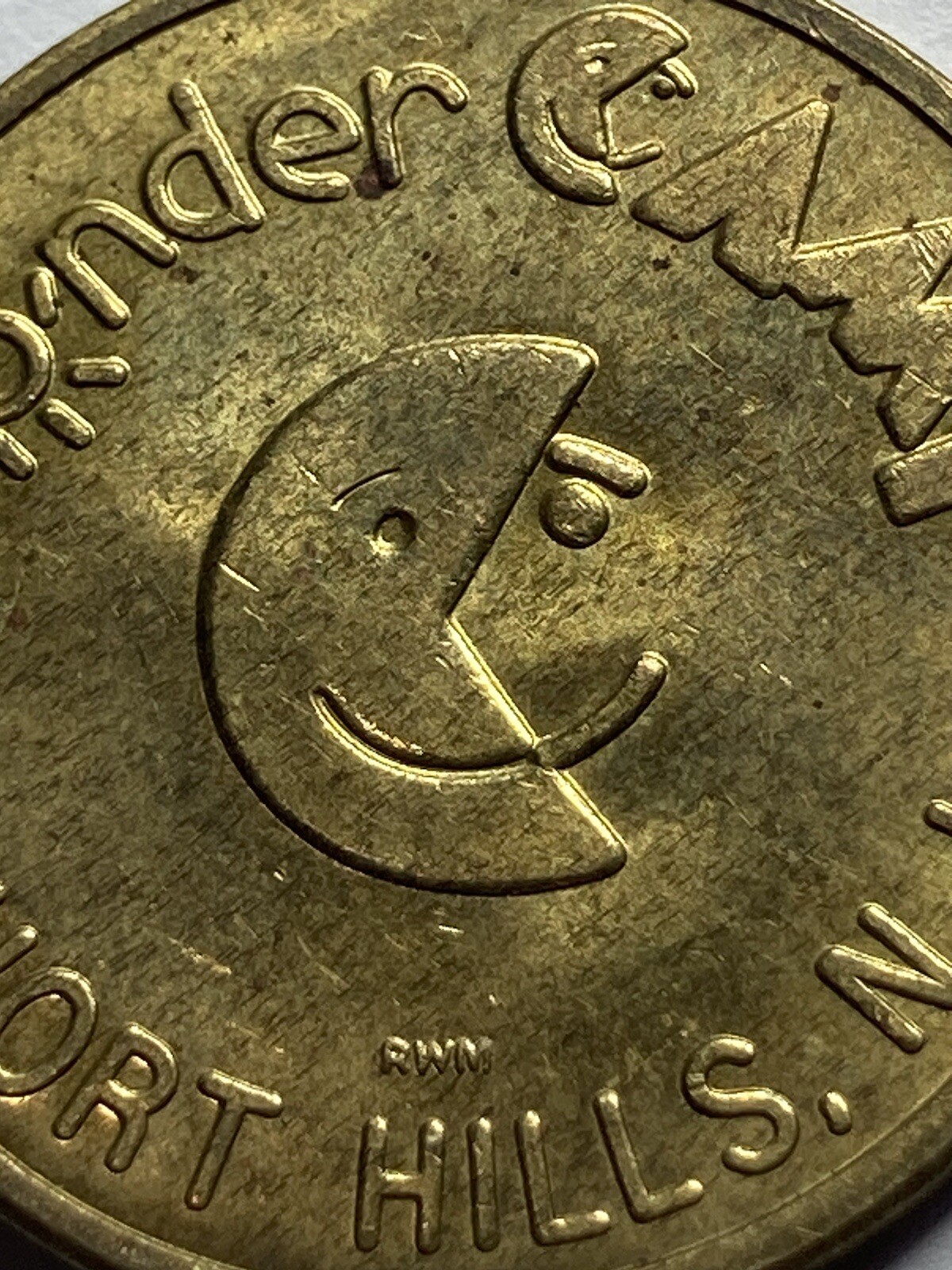 Wonder Camp Short Hills, NJ Arcade Game Token 24mm Defunct #rs1