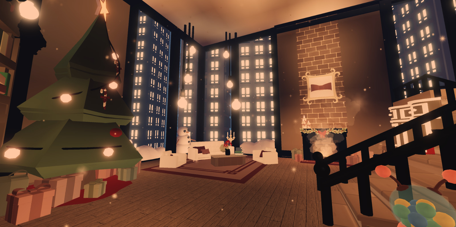 ⭐Glitch Build Detailed New York Apartment Christmas House Home🏠adopt with me