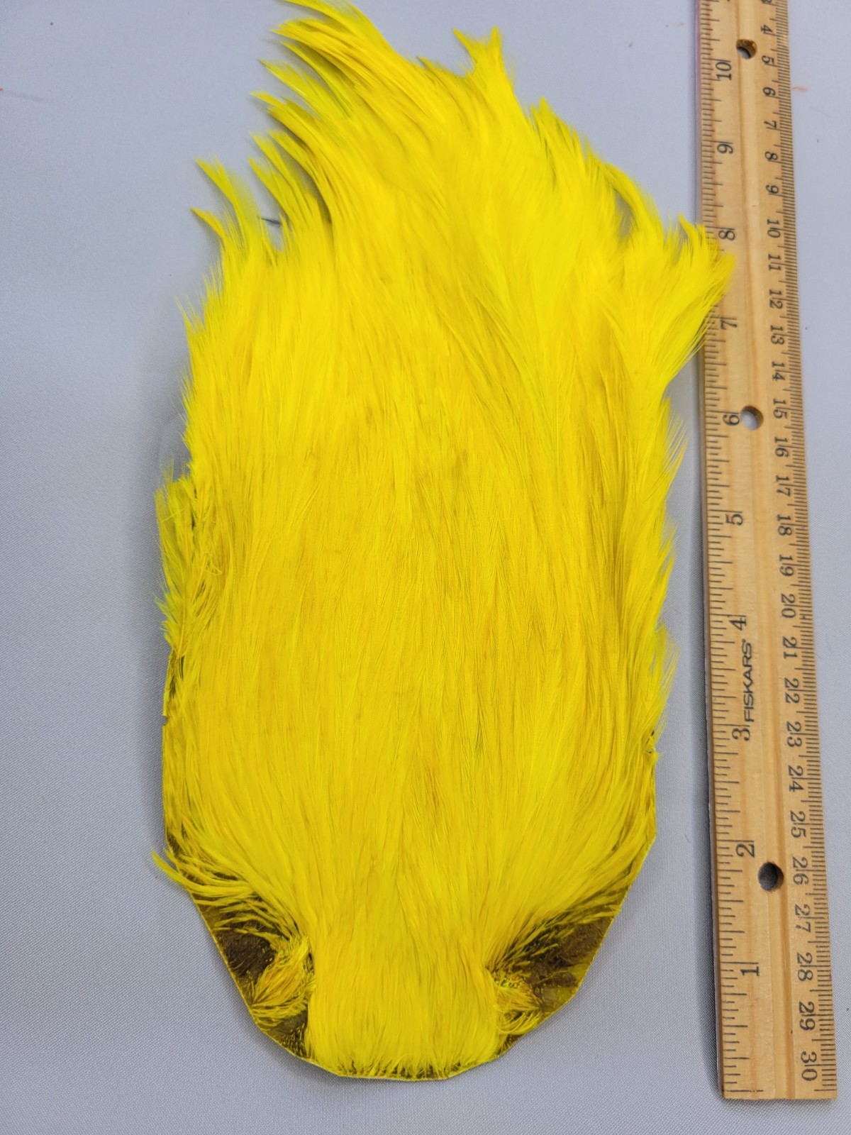 Lot 125,  Top Quality  YELLOW  India Rooster Streamer Neck Cape Feathers